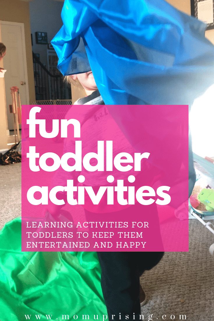 Need fun toddler activities and ideas for what to do with toddlers? These ideas and tips are priceless for keeping toddlers entertained. Not only are they awesome ways to keep kids entertained, but they are also learning activities for toddlers to help their development. #toddler #toddlermom #parenting #funactivities #funtoddleractivities #momlife
